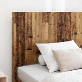  Krevetna konstrukcija s pohranom i uzglavljem Staro drvo Smeđa 100 x 200 cm | Shoptok.si