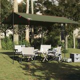 vidaXL Ponjava za kampiranje olivno zelena 406x306 cm vodoodporna | Shoptok.si