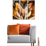 Wallity MDF1327589447 multicolor decorative mdf painting (3 pieces) Cene