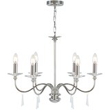 Elstead Lighting Elstead Finsbury Park 6-kraki lestenec s poliranim nikljem - senčniki niso vključeni, E14, (22098290) | Shoptok.si