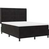vidaXL Box Spring postelja z vzmetnico Črna 140x200 cm Žamet, (22050201) | Shoptok.si