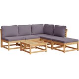  The Living Store Vrtna sedežna garnitura 6-delna z blazinami trden akacijev les - Vrtna Sedežna Garnitura, (21461552) | Shoptok.si