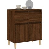  Komoda rjav hrast 60x35x70 cm inženirski les | Shoptok.si