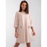 RELEVANCE Dress-RV-SK-6274.36P-beige | Shoptok.si