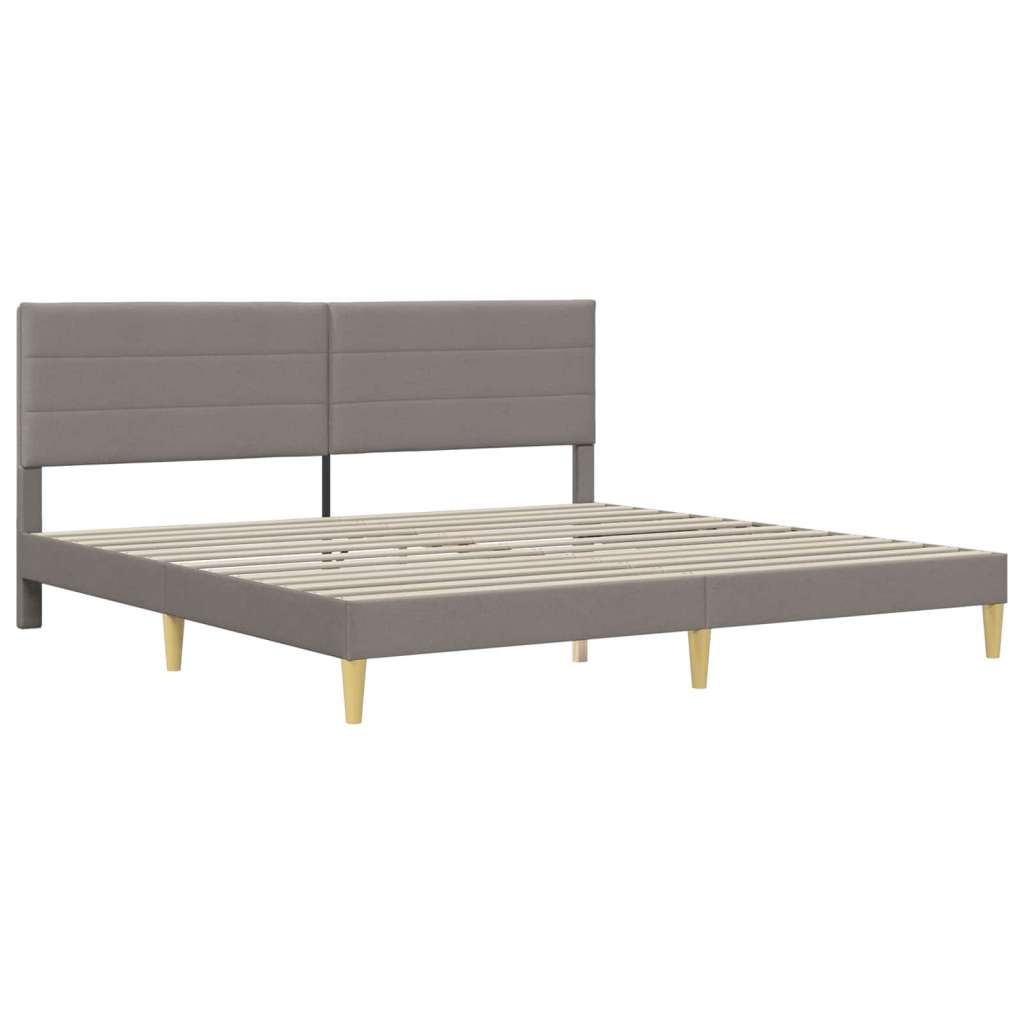  Okvir za krevet Sivo-smeđa 200 x 200 cm Poliester | shoptok.hr