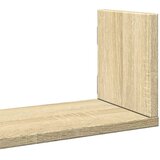 Zidne police 3 kom boja hrasta 58x18x18 cm konstruirano drvo | Eponuda.com