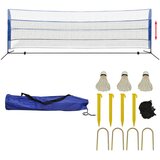 VidaXL Set za Badminton s Mrežom i Lopticama 500x155 cm VidaXL Set za Badminton s Mrežom i Lopticama 500x155 cm Slike