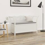 vidaXL Klop bela 107x45x75,5 cm trden les jelke | Shoptok.si