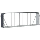 vidaXL Nosilec za polena antraciten 300x45x100 cm pocinkano jeklo | Shoptok.si