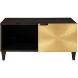 vidaXL Klubska miza Črna in zlata 80 x 50 x 40 cm | Shoptok.si