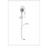 STIL set za tuš ručica tuša s crijevom 150 cm i držačem, gun metal | shoptok.hr