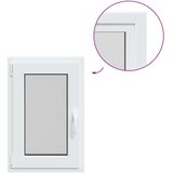 vidaXL podrumski prozor "RISOR" 50x75 cm Okretno-nagibni DIN lijevi bijeli | shoptok.hr
