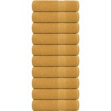 vidaXL Brisače za tuširanje 10 kos zlata 70x140cm 360 g/m² 100% bombaž | Shoptok.si