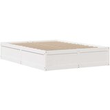 vidaXL Okvir kreveta bez madraca bijeli 140 x 190 cm masivna borovina | shoptok.hr