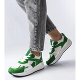 Gemre Green sneakers made of mixed materials Riel | Shoptok.si