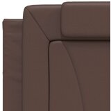  Okvir za krevet s uzglavljem smeđi 100x200 cm od umjetne kože | shoptok.hr