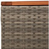  Vrtni stol sivi 55 x 55 x 37 cm od poliratana i bagremovog drva | Eponuda.ba
