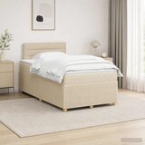  Boxspring krevet s madracem Krem 120 x 190 cm Tkanina | shoptok.hr