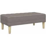  Klupa s jastukom Sivo-smeđa 113 x 57 x 39 cm tkanina | Eponuda.com
