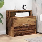 vidaXL Nočna omarica z predalom starinski les 51x31x47 cm | Shoptok.si