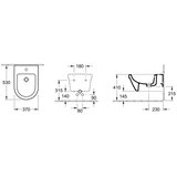 Villeroy Boch 548400R1 Architectura CeramicPlus 37 x 54 cm viseči bide | Shoptok.si