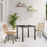 vidaXL 3-dijelni vrtni blagovaonski set smeđi poli ratan | shoptok.hr