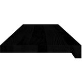 vidaXL Okenske police 2 kosa temno rjava 90x25x2 cm trdna hrastovina | Shoptok.si