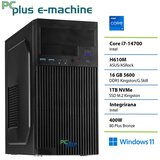 PCPLUS namizni računalnik e-machine i7-14700/16GB/SSD 1TB/Windows 11 Home/integrirana grafika 148171 | Shoptok.si