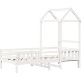  Okvir kreveta s krovom bijeli 80 x 200 cm od masivne borovine | shoptok.hr