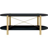  Klubska mizica Črna 110x48x40 cm inženirski les, (20711536) | Shoptok.si