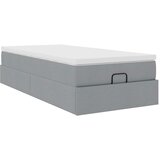  Otomanski okvir kreveta s madraca svijetlosivi 80x200cm tkanine | shoptok.hr