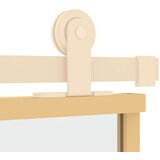  Klizna vrata zlatna 76x205 cm prozirno staklo ESG i aluminij | shoptok.hr
