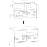 vidaXL TV omarica črna 68x39x43,5 cm hladno valjano jeklo | Shoptok.si