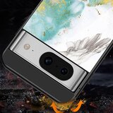 INORCO Ovitek iz kaljenega stekla z vzorcem marmorja za Google Pixel 8, PC+TPU zaščitni ovitek za telefon, (22036566) | Shoptok.si