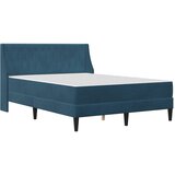  Okvir kreveta s madracem s madracem Plava 120 x 200 cm Baršun | shoptok.hr