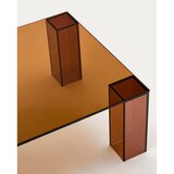 Kave Home Smeđi stakleni stolić za kavu 60x140 cm Adularia – | shoptok.hr