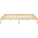  Okvir za krevet od masivnog drva 135 x 190 cm bračni | shoptok.hr