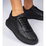 Gemre Black sports eco-leather sneakers Lavilia | Shoptok.si