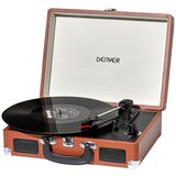 Denver gramofon VPL-120 , USB, zvučnici 2 x 1W, audio out, 331/3rpm, 45rpm or 78rpm, PC recording, braon | Eponuda.ba
