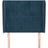  Uzglavlje s ušima tamnoplavo 83 x 23 x 118/128 cm baršunasto | shoptok.hr