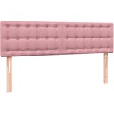 Box Spring krevet s madracem ružičasti 160x220 cm baršun | shoptok.hr