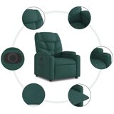  Električni naslonjač na podizanje tkanina tamnozeleni | shoptok.hr