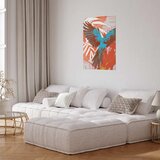  Plakat - Exotic Wings - parrot among abstract leaf patterns 21x30 Bez okvira | shoptok.hr