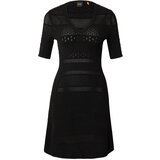 BOSS Orange Pletena haljina 'C_Fanube' crna | shoptok.hr