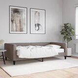  Dnevni krevet s madracem smeđesivi 100 x 200 cm od tkanine | shoptok.hr