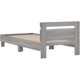 vidaXL Okvir za krevet s uzglavljem boja hrasta 90x200 cm drveni | shoptok.hr