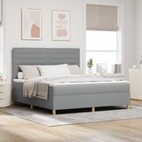  Krevet s opruga kutije Svijetlo siva 180 x 200 cm tkanina | shoptok.hr
