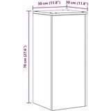  Stalak za biljke 2 pcs Crni hrast 30 x 30 x 70 cm | shoptok.hr