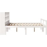 vidaXL krevet s regalom z knjige bez madraca bijeli 180x200cm borovina | shoptok.hr