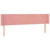  Posteljno vzglavje roza 183x16x78/88 cm žamet, (20933345) | Shoptok.si